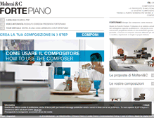 Tablet Screenshot of fortepiano.molteni.it